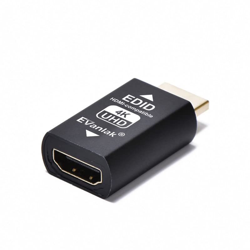EVanlak Hdmi Edid Emulator Passthrough Eliminated Emulator Adapter 3rd Generrtion Work with Mac Thunderbolt to HDMI Switches/Extender/AV Receiver/Video Splitters 4k- 3840x2160@60Hz-3pack - Image 4