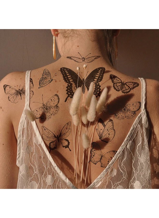 Everjoy تاتو مؤقت مزيف مقاوم للماء بتصاميم 10+ - سوار قبلي أسود من إيفرجوي - Image 1