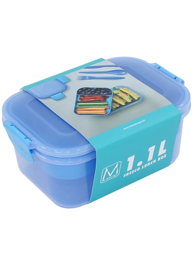 m-design M Design Lunch Box, 1.1 Liter - Blue - Image 3