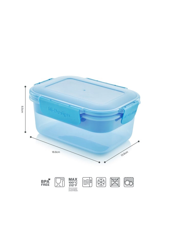 m-design M Design Lunch Box, 1.1 Liter - Blue - Image 2