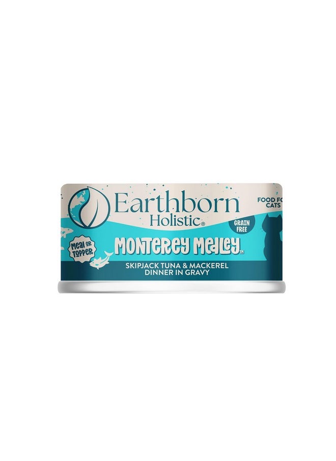Earthborn Holistic Earthborn Holistic Monterey Medley Skipjack Tuna and Grilled Mackerel Dinner Wet Cat Food, 3-Ounce Per Pacakge, 24-Pack  - Image 1