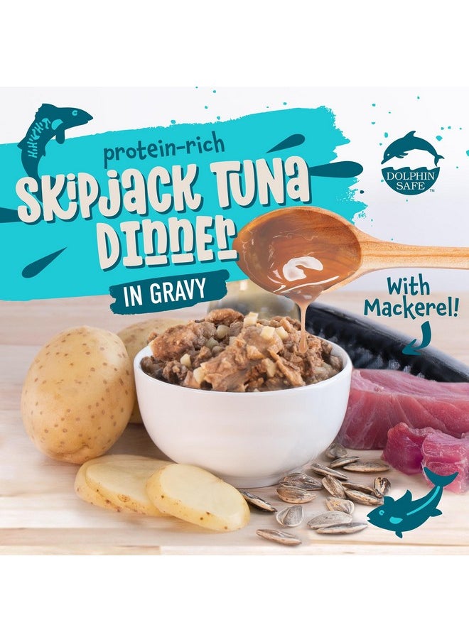 Earthborn Holistic Earthborn Holistic Monterey Medley Skipjack Tuna and Grilled Mackerel Dinner Wet Cat Food, 3-Ounce Per Pacakge, 24-Pack  - Image 3