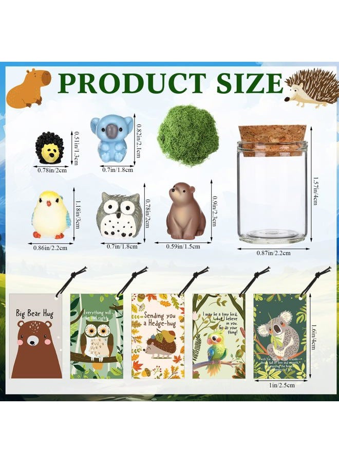 Fumete 35 Set Back to School Supplies for Students Teachers Employee Appreciation Gifts Bulk for Coworker Staff Emotional Support Positive Desk Pets Small Thank You Gifts for Team Volunteer(Jungle) - Image 2