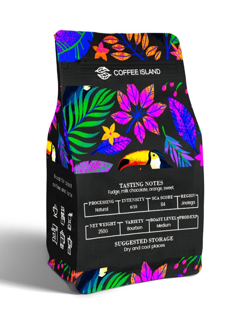 Coffee Island Nicaragua Finca Aurora Specialty Coffee, 100% Arabica, Medium Roast, Sweet, Milk Chocolate, And Orange Flavor Profile, SCA Score 84, 250 Gram  - Image 2