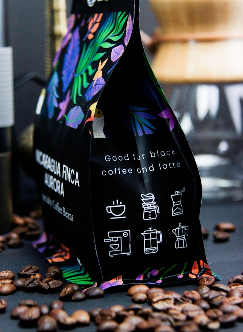 Coffee Island Nicaragua Finca Aurora Specialty Coffee, 100% Arabica, Medium Roast, Sweet, Milk Chocolate, And Orange Flavor Profile, SCA Score 84, 250 Gram  - Image 4