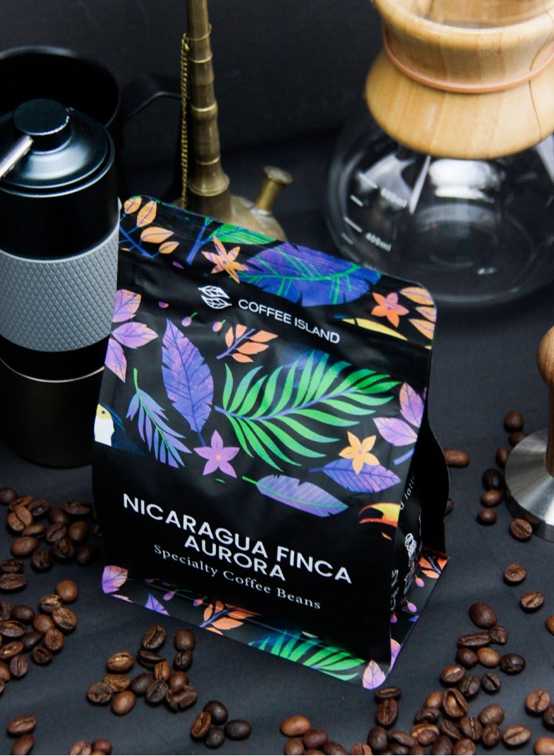 Coffee Island Nicaragua Finca Aurora Specialty Coffee, 100% Arabica, Medium Roast, Sweet, Milk Chocolate, And Orange Flavor Profile, SCA Score 84, 250 Gram  - Image 5