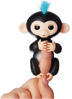 Interactive Baby Monkey Zoe Black with Blue Hair By WowWee