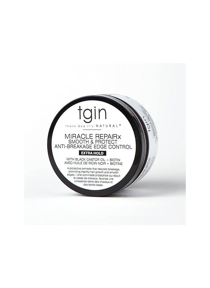 تجين tgin Miracle RepaiRx تحكم ناعم ومغذي في الحواف للشعر التالف - إصلاح - حماية - استعادة - 4 أونصة  - Image 2