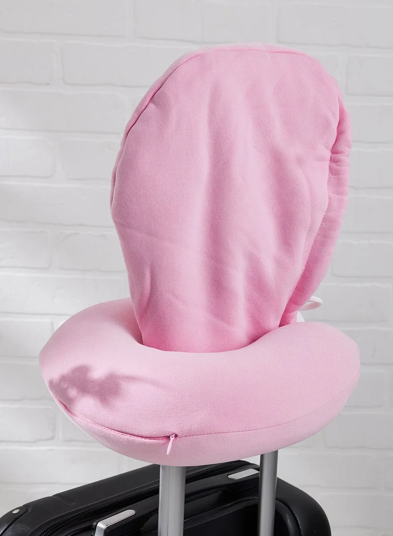 Typo Travel Pillow With Hood