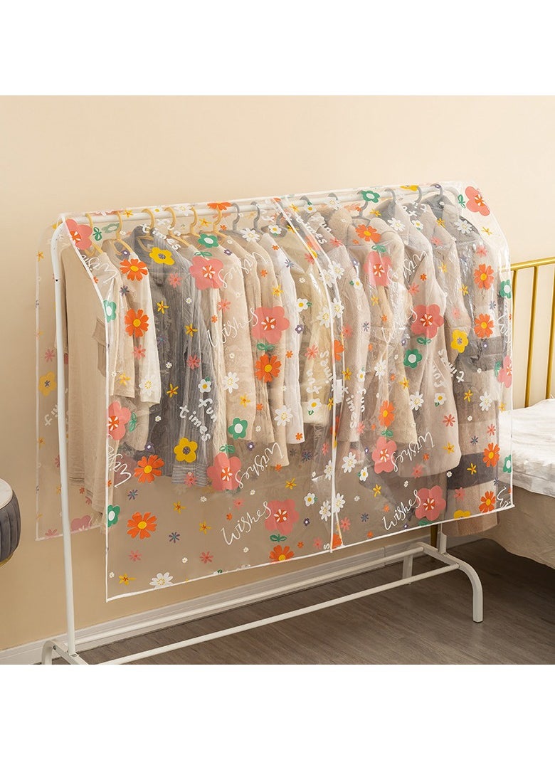 EBMINI New Enlarged Thickened Printed PEVA Storage Clothing Dust Cover 