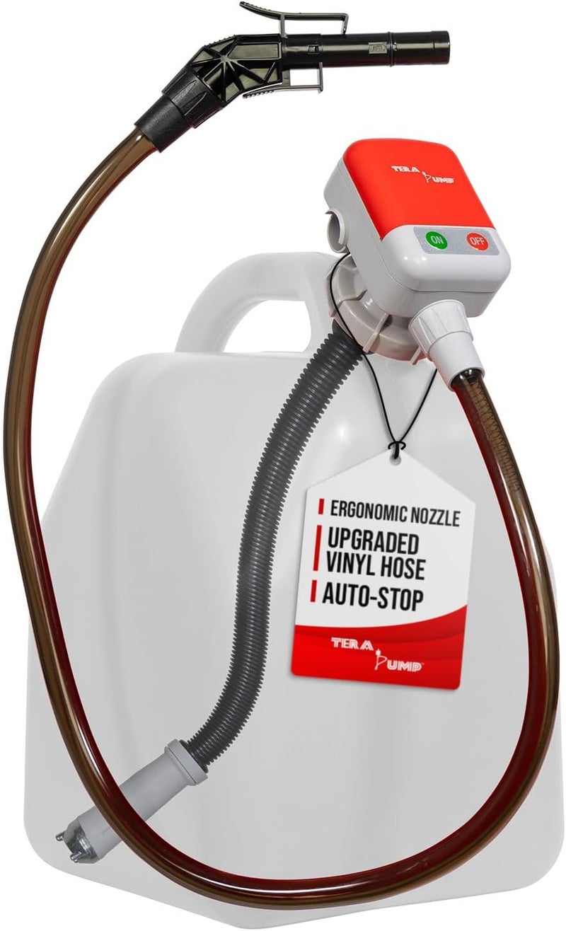 TERA PUMP 5th Gen. Overflow Protection Fuel Transfer Pump with 3.25-ft Hose - Image 1