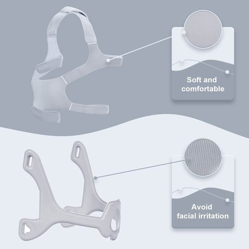 ItAll 2pcs Fabric Frame and Headgear Compatible with WP Headgear and Frame, Replacement Frame and Headgear Compatible with WP - Image 3