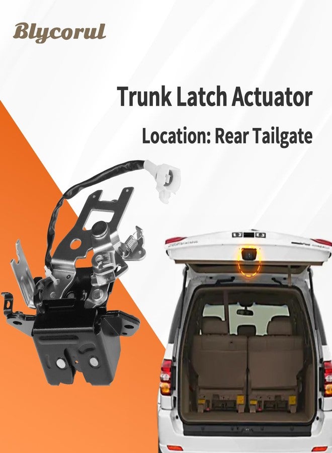 Blycorul Rear Trunk Lock Actuator Compatible with 2001-2007 Toyota Sequoia 4.7L Sport Utility, Tailgate Hatch Latch Actuator, Replaces 931-861, 69301-0C010 - Image 4