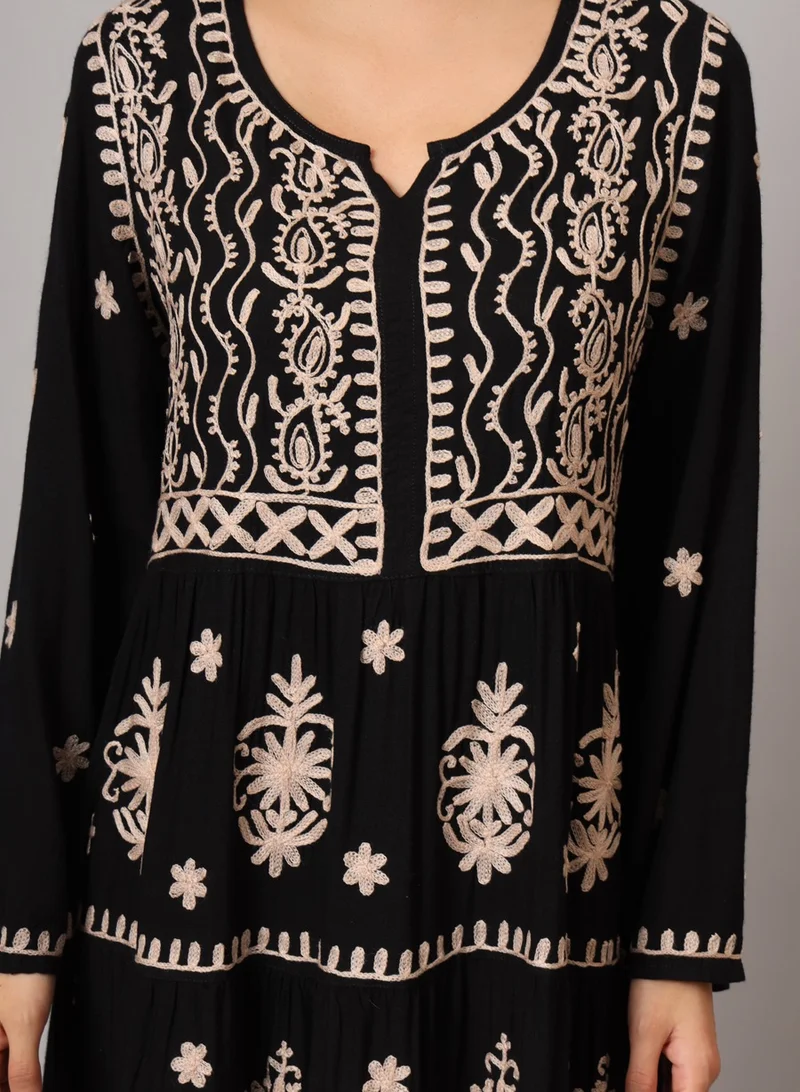 Alaya Hand Embroidered Lucknowi Chikankari  Rayon Jalabiya-AL3935