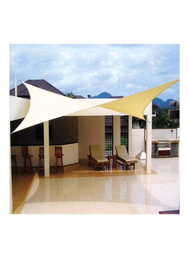 NIBEMINENT Sun Shade Sail Net Canopy UV Protection Awning Shelter Beige