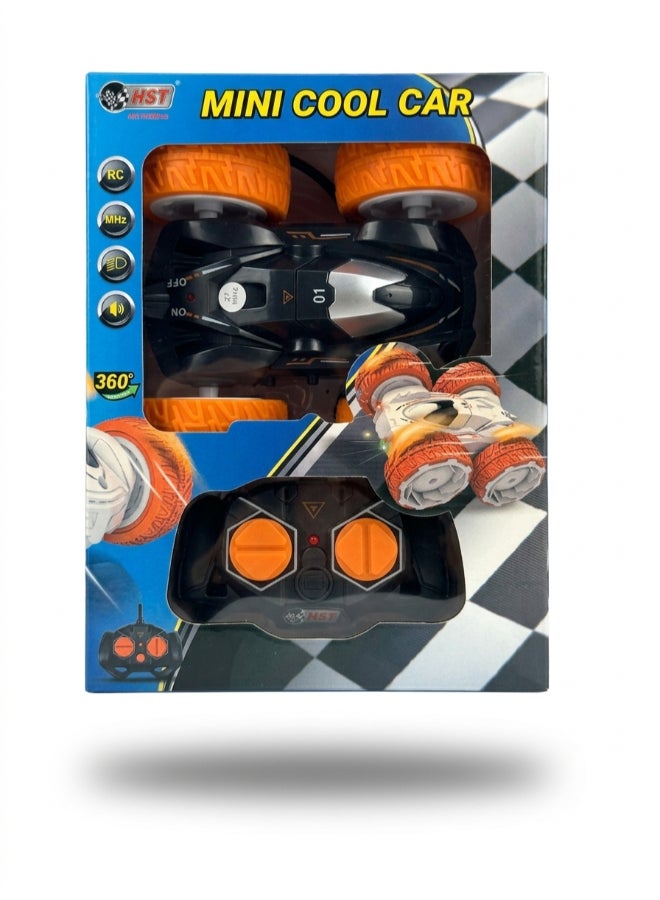 HST 1:20 Double-Sided Remote Control Stunt Car for Kids with 360° Rotating Action, High-Speed Drift Racing Toy Car – black - Image 1