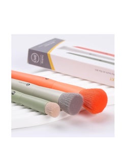 KingMas KINGMAS 3Pcs Foundation Brush Contour Concealer Brush Set, Under Eye & Blusher Brush Kabuki Makeup Brushes for Face Blush Bronzer Travel Buffing Stippling Contour Powder Liquid Blending Makeup Brush  - Image 3