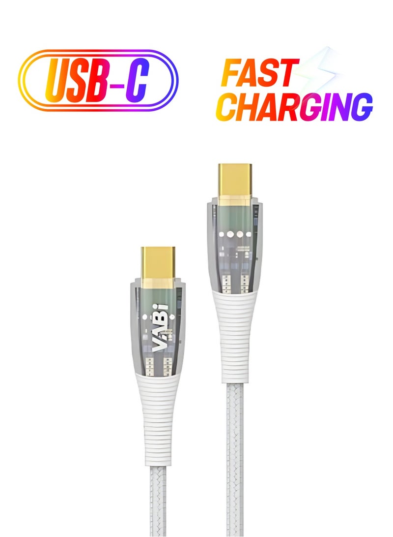 Vabi Braided Fast charge Cable Type C to C - Image 1
