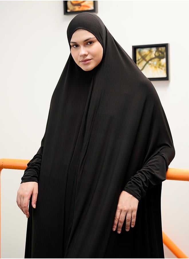 JAMEELA Modest black Lycra fabric breathable prayer dress - Image 2
