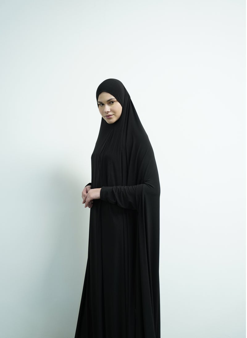 JAMEELA Modest black Lycra fabric breathable prayer dress - Image 4