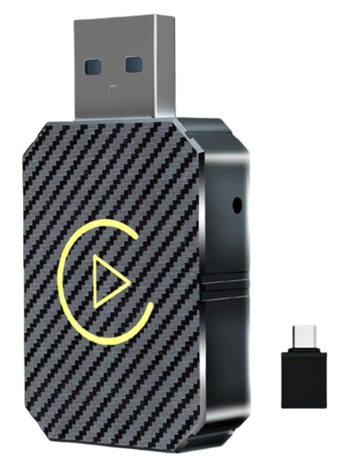 2 in 1 Wireless Carplay Auto Adapter Mini Box with Bluetooth 5.0 and WiFi for Wired CarPlay/Auto Cars - Image 1