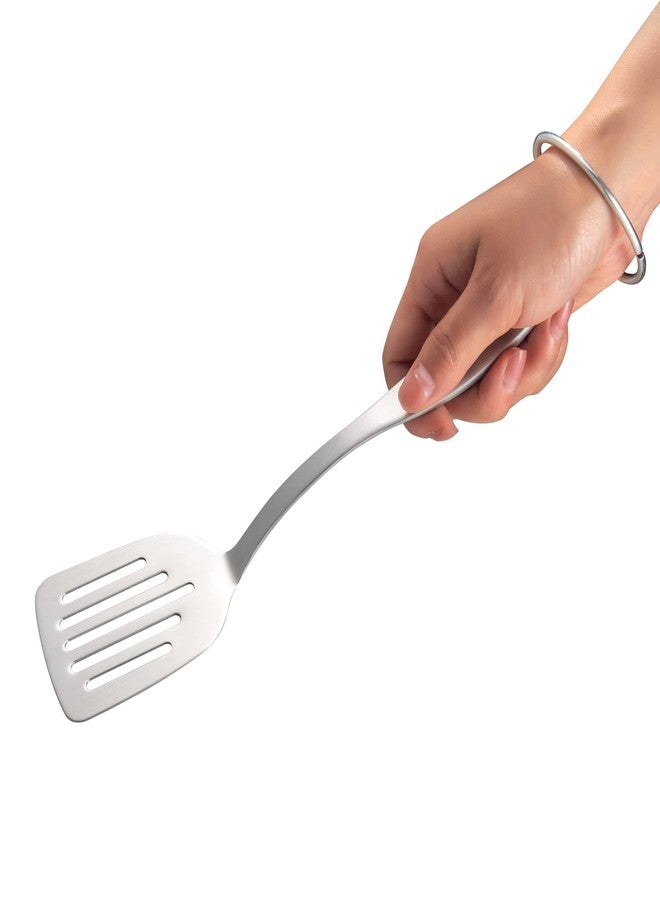 IMEEA 9.5-Inch Small Turner Spatula SUS304 Stainless Steel Slotted Turner for Small Pans - Image 5