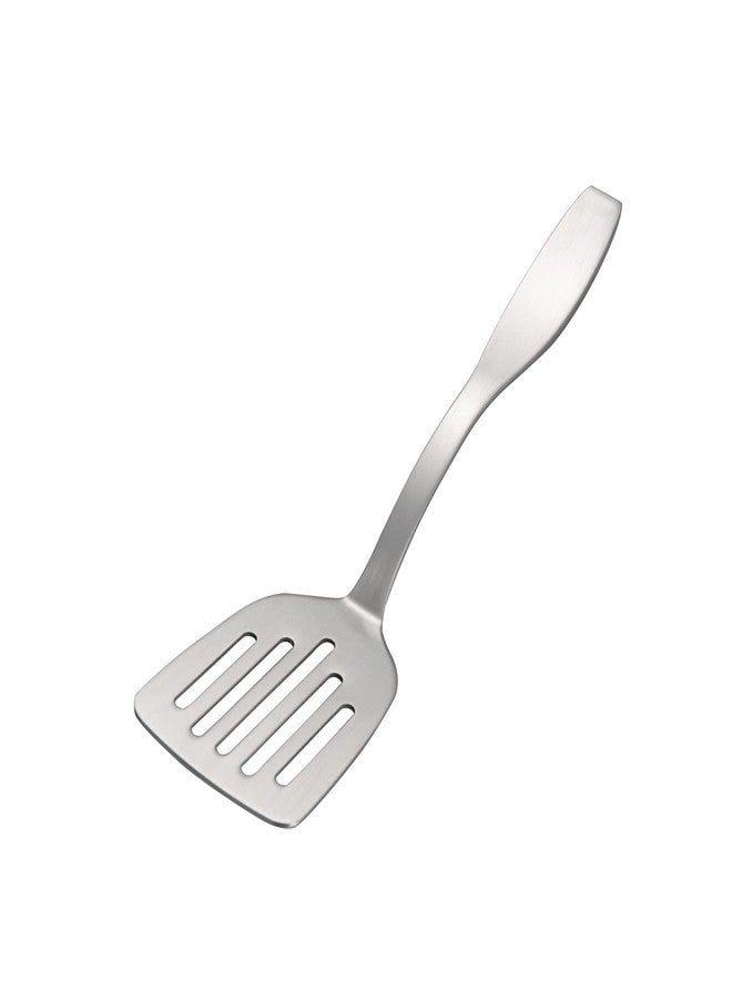 IMEEA 9.5-Inch Small Turner Spatula SUS304 Stainless Steel Slotted Turner for Small Pans - Image 1