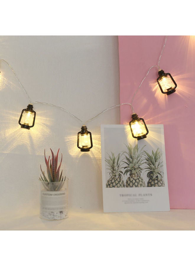 1.5M Lantern Design 10 LED String Lights Warm White - Image 5