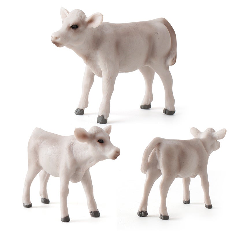 Original Direct Sales Children'S Solid Simulation Animal Model Cow Cattle Ranch Solid Poultry Static Toy Ornaments - Image 5