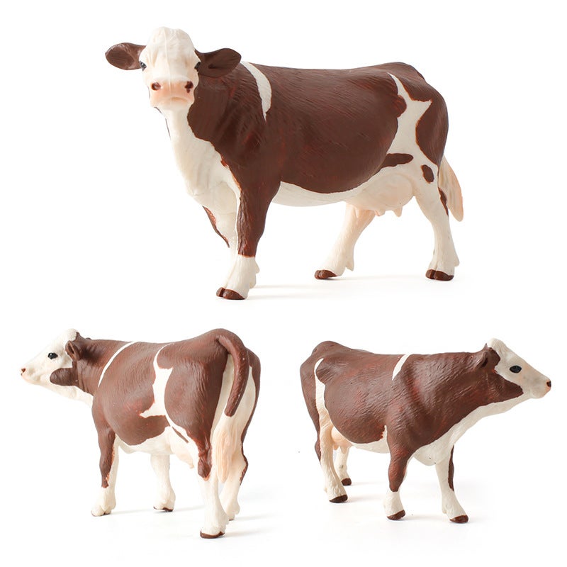 Original Direct Sales Children'S Solid Simulation Animal Model Cow Cattle Ranch Solid Poultry Static Toy Ornaments - Image 4