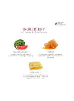 Khadi Natural Khadi Natural Watermelon Lip Balm with Beeswax and Shea Butter  - Image 5