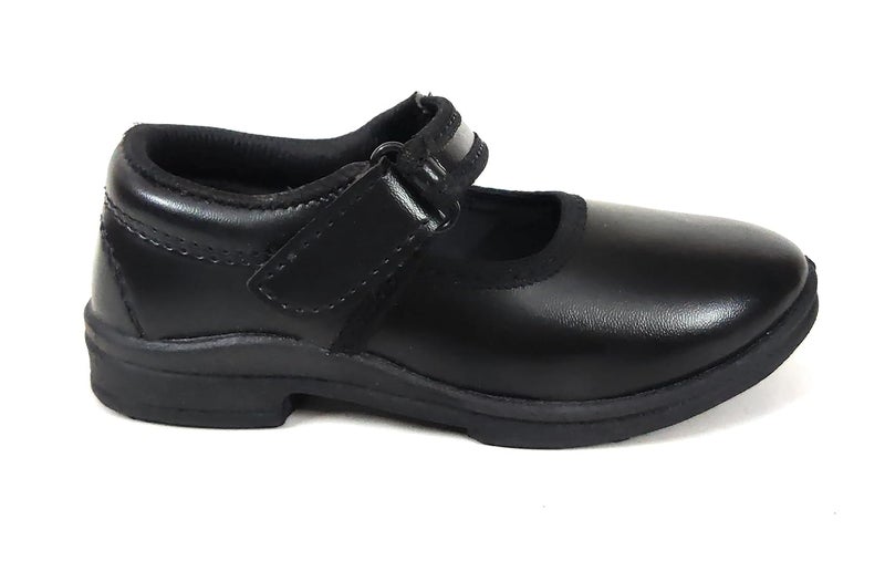 School Hours Girls Black Ballerina Uniform School Dress Shoes Akl DLX Vel - Image 3