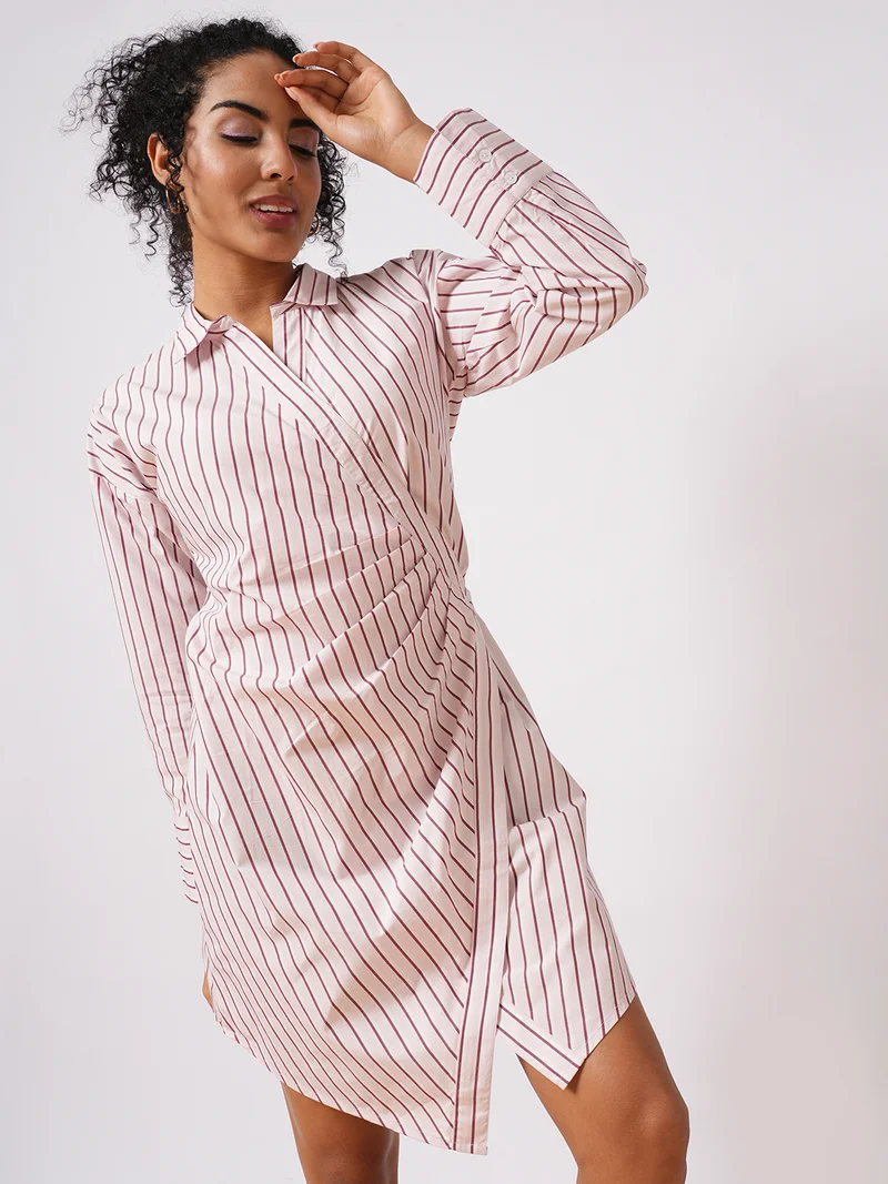 globus Globus Women Striped Cotton Formal Dress
