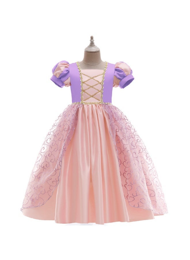 Snow White, Frozen Adventure, Long Hair Princess Dress, Export Children's Clothing, Girls' Formal Dress, Long Hair Princess Evening Gown - Image 1