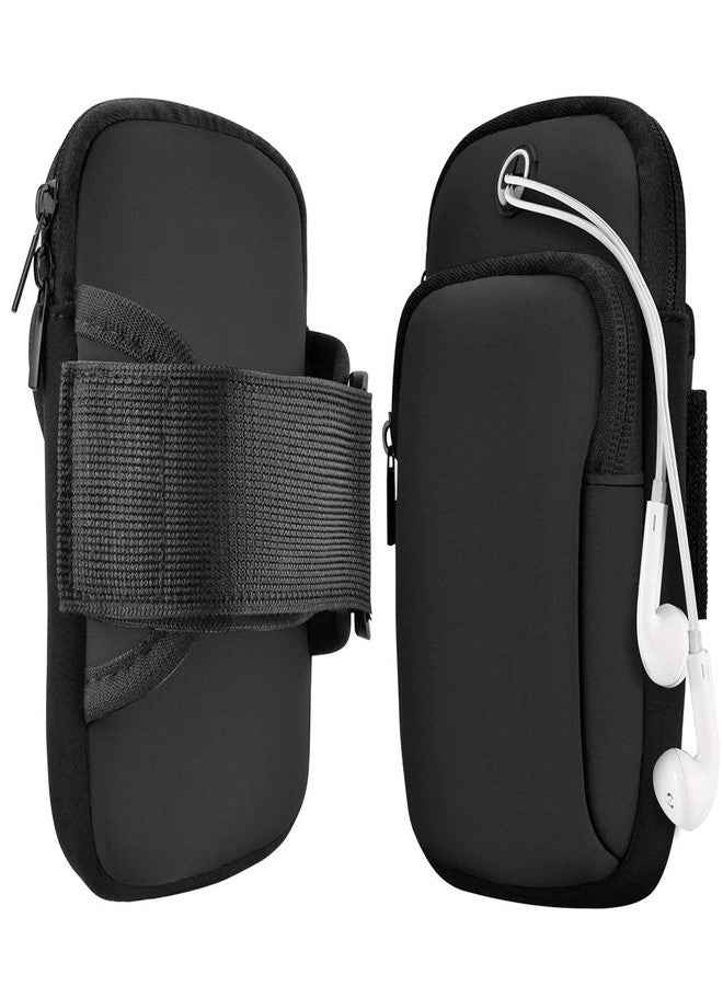STXXOR Runing Armband for Mobile Phone, Unisex Jogging Gym Arm Band Large Case for Fitness Exercise with Adjustable Elastic Rugged Strip Neoprene, All Smart Phones - Support Upto 6.5 inches (Black) - Image 3