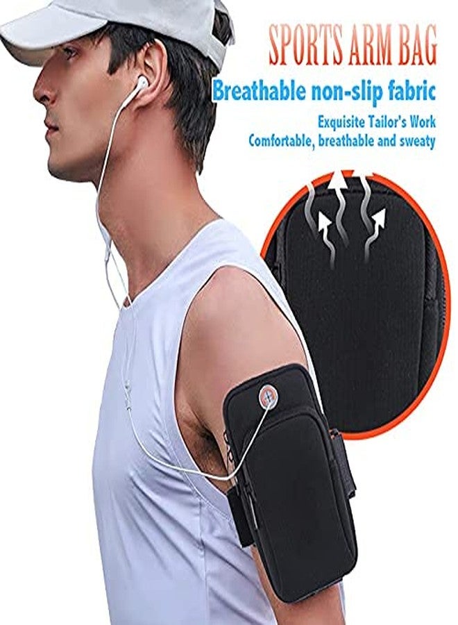 STXXOR Runing Armband for Mobile Phone, Unisex Jogging Gym Arm Band Large Case for Fitness Exercise with Adjustable Elastic Rugged Strip Neoprene, All Smart Phones - Support Upto 6.5 inches (Black) - Image 5