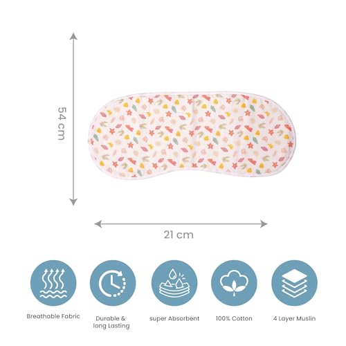TIDY SLEEP Muslin Burp Cloths (Lightweight and Absorbent Cotton Muslin Cloth) Assorted Colour (2) - Image 5
