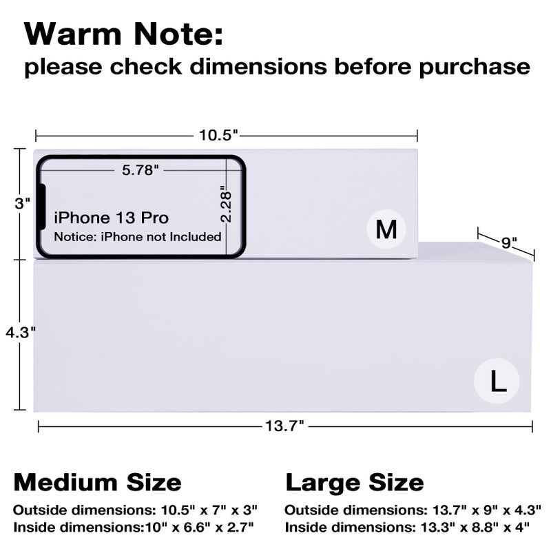 Aimyoo 5 Pack White Magnetic Gift Boxes with Lids 13.8x9x4.3 in, Large Bridesmaid Groomsman Proposal Box, Rectangle Collapsible Box for Present Graduation Birthday Wedding Storage,1 Count (Pack of 5) - Image 2