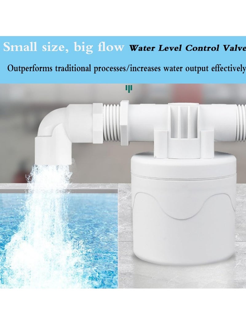 Excefore 2 Pack 1/2" Water Float Valve, Automatic Water Level Control Float Valve, Suitable for Water Tanks, Pools, Tower, Distiller - Image 3