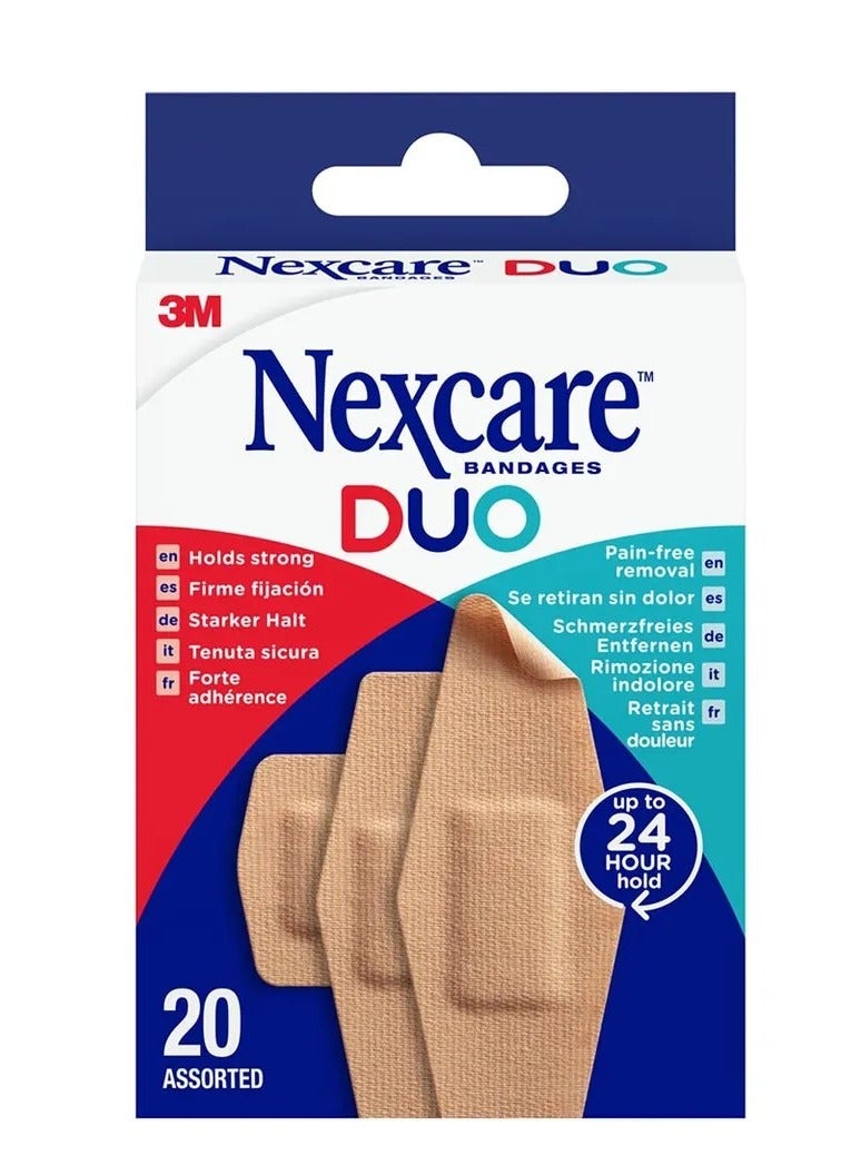 3M Nexcare - Duo Plasters Assorted Pack Of 20