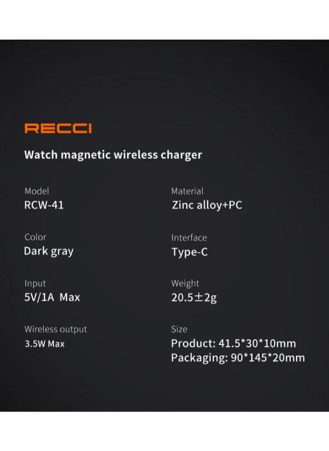 Recci - Portable Apple Watch Wireless Charger 3.5W - Image 1