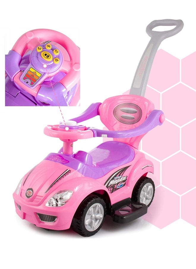 Fitness World 3 in 1 Ride On Car Toy for Kids with Barrier and Backrest, Adjustable  - Image 4