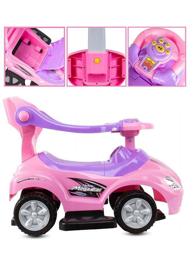 Fitness World 3 in 1 Ride On Car Toy for Kids with Barrier and Backrest, Adjustable  - Image 5