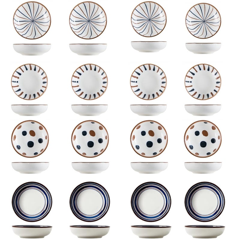 PLENARO Ceramic Dip Bowls Set Dipping Sauce Bowls Dishes for Tomato Sauce Soy BBQ and Other Party Dinner Pack 12 - Image 1