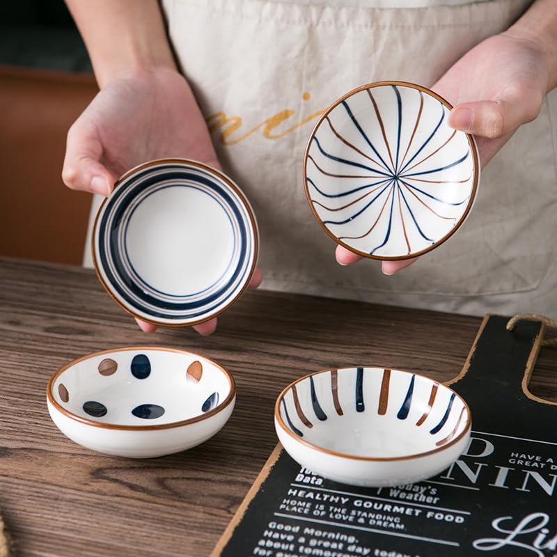 PLENARO Ceramic Dip Bowls Set Dipping Sauce Bowls Dishes for Tomato Sauce Soy BBQ and Other Party Dinner Pack 12 - Image 4