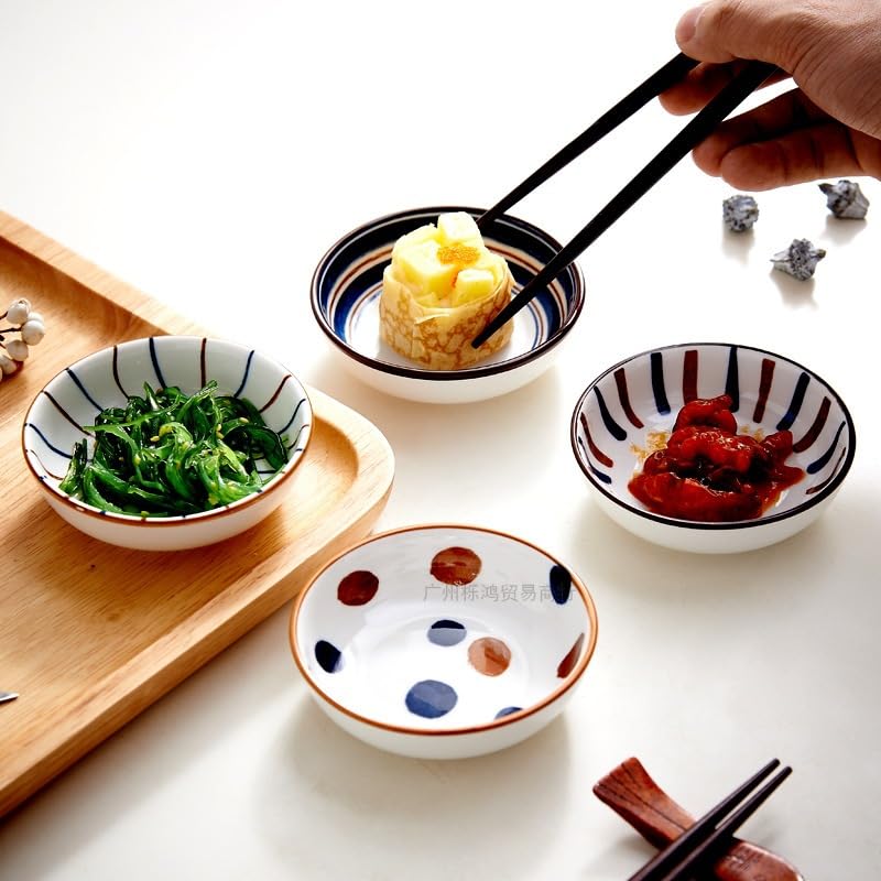 PLENARO Ceramic Dip Bowls Set Dipping Sauce Bowls Dishes for Tomato Sauce Soy BBQ and Other Party Dinner Pack 12 - Image 5