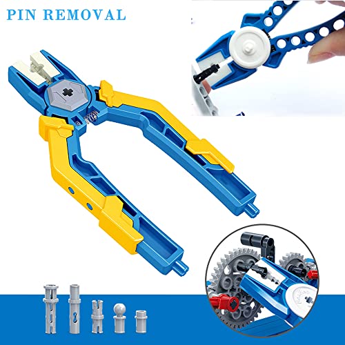 Ulanlan Separator Tools Compatible with Lego Blocks and Technic Building Block Tool Kit Including 1 Multi use Hammer1 Blocks Pliers 1 Clip and 2 Brick Separator - Image 5