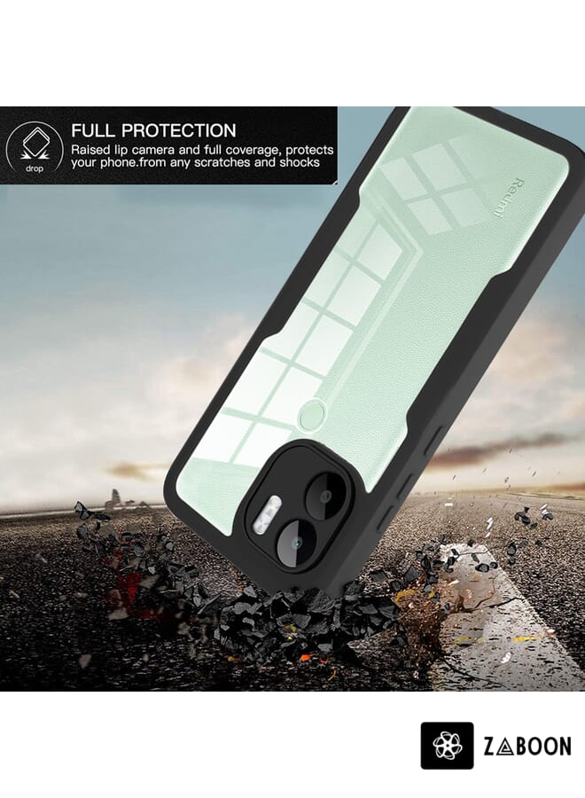 Zaboon Protective Case Cover For Xiaomi Redmi A1+ Acrylic + TPU 360 Degrees Full Coverage - Image 4