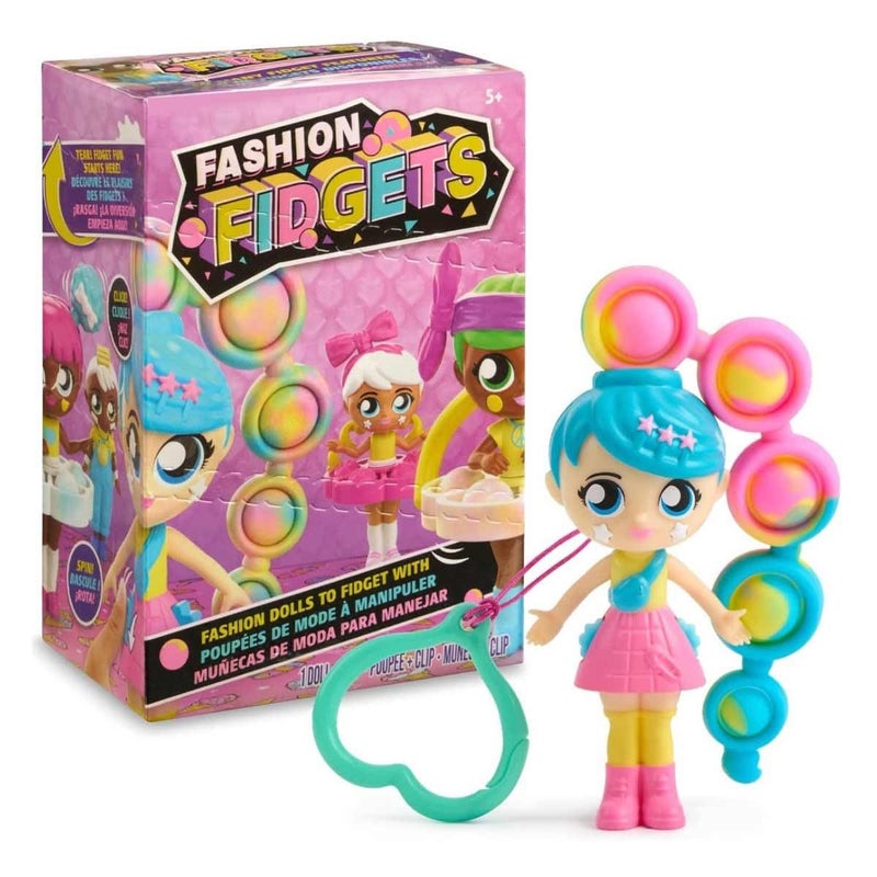 WowWee دمى فاشن فيجيتس الحسية – لعبة دفع فقاعات تشمل دمية غامضة واحدة – تخفيف القلق والتوتر للأطفال - Image 1