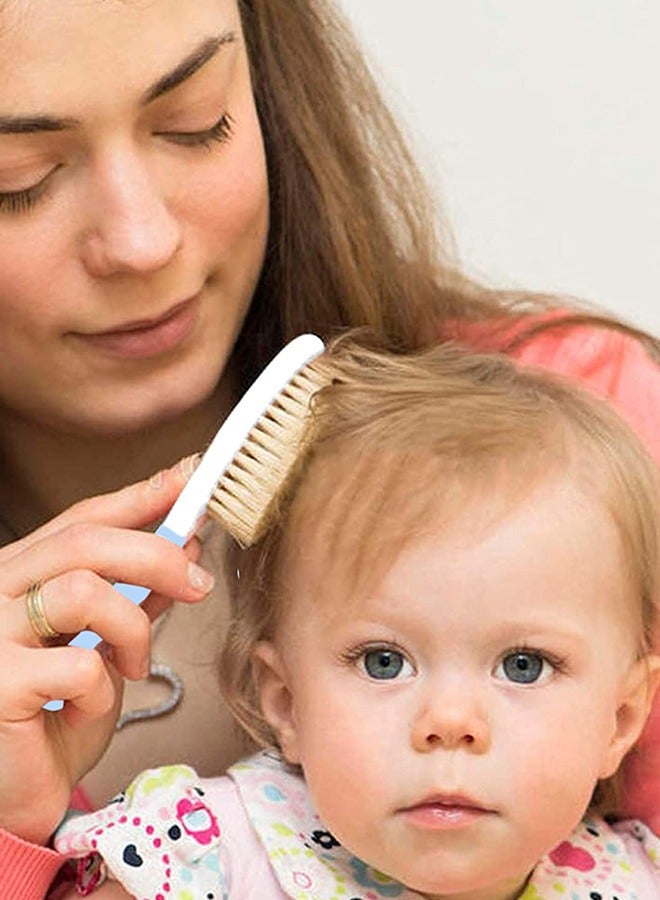 Baybee Premium 2 Piece Baby Hair Brush and Comb Set for Newborns and Toddlers Soft Bristles for Baby - Image 2
